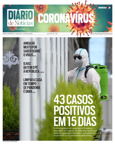 Edição do dia 1 Abril 2020 da pubicação DIÁRIO do Coronavírus