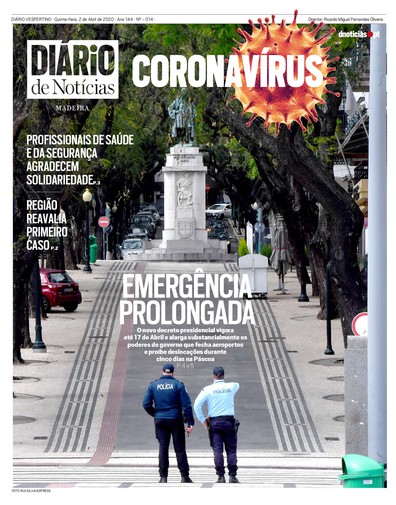 Edição do dia 2 Abril 2020 da pubicação DIÁRIO do Coronavírus