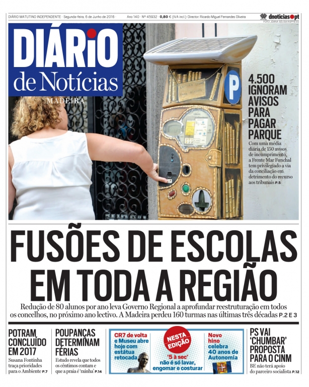 Edição do dia 6 Junho 2016 da pubicação Diário de Notícias