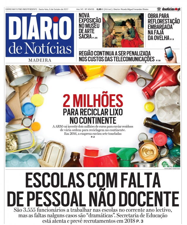 Edição do dia 6 Outubro 2017 da pubicação Diário de Notícias