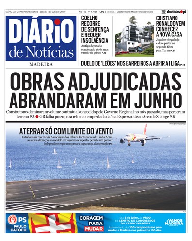 Edição do dia 6 Julho 2019 da pubicação Diário de Notícias