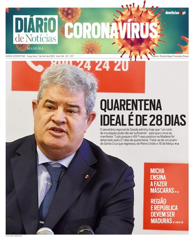 Edição do dia 7 Abril 2020 da pubicação DIÁRIO do Coronavírus