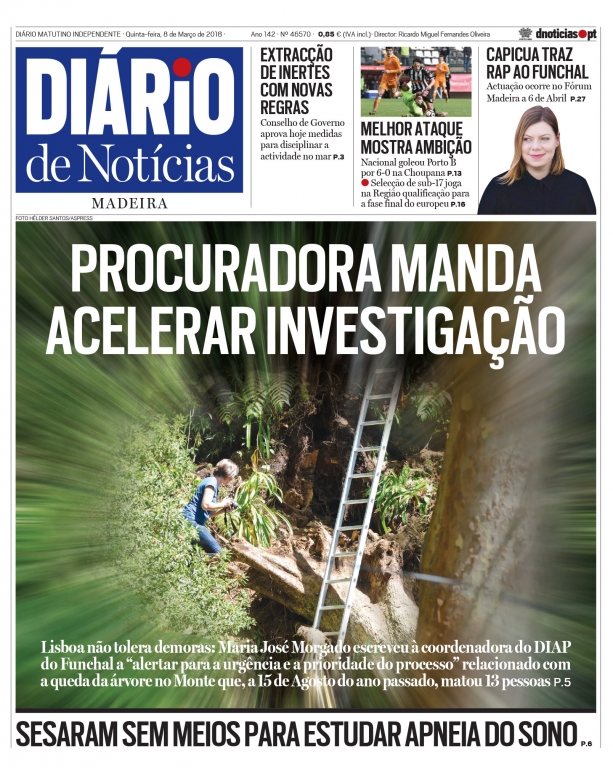 Edição do dia 8 Março 2018 da pubicação Diário de Notícias