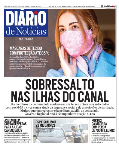 Edição do dia 11 Abril 2020 da pubicação Diário de Notícias