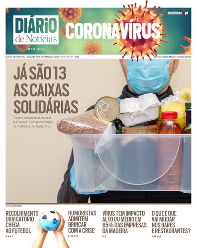 Edição do dia 11 Maio 2020 da pubicação DIÁRIO do Coronavírus