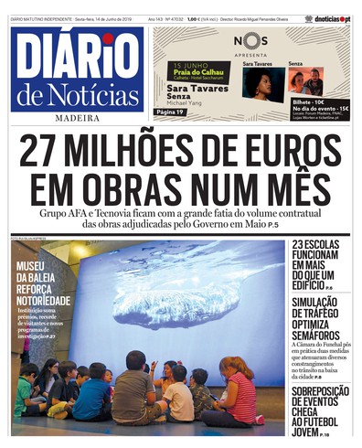 Edição do dia 14 Junho 2019 da pubicação Diário de Notícias