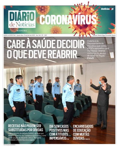 Edição do dia 15 Abril 2020 da pubicação DIÁRIO do Coronavírus