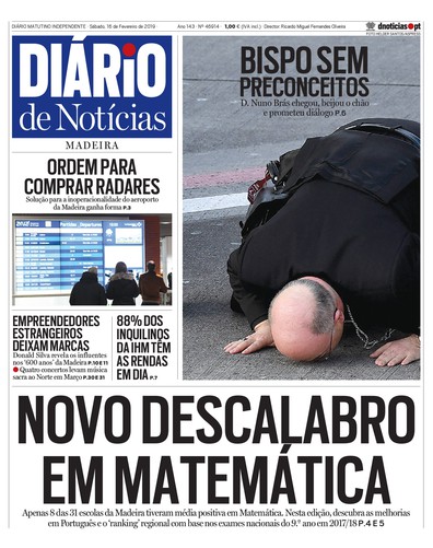 Edição do dia 16 Fevereiro 2019 da pubicação Diário de Notícias