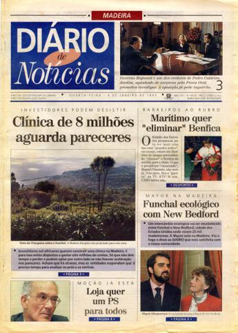 Edição do dia 4 Janeiro 1995 da pubicação Diário de Notícias