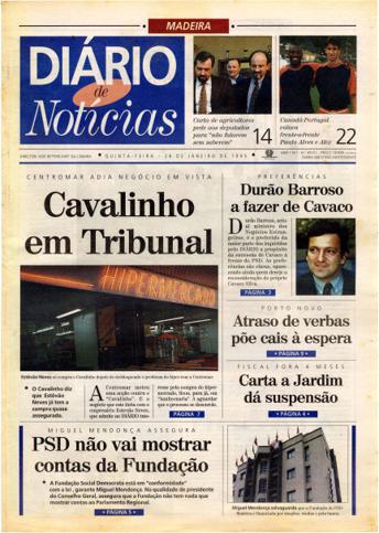 Edição do dia 26 Janeiro 1995 da pubicação Diário de Notícias