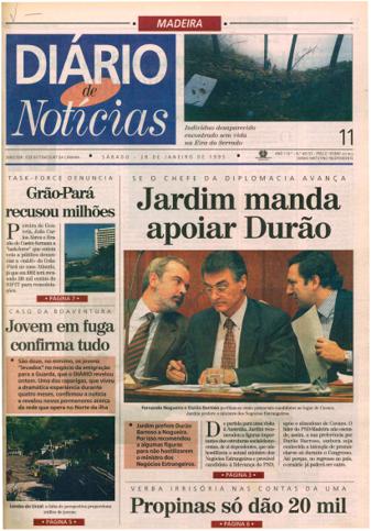 Edição do dia 28 Janeiro 1995 da pubicação Diário de Notícias