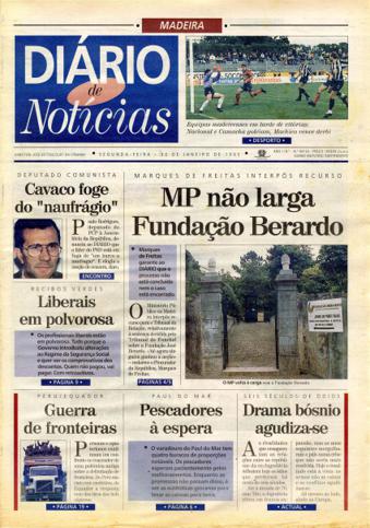 Edição do dia 30 Janeiro 1995 da pubicação Diário de Notícias