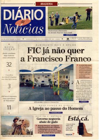 Edição do dia 4 Fevereiro 1995 da pubicação Diário de Notícias