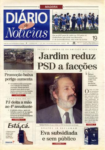 Edição do dia 11 Fevereiro 1995 da pubicação Diário de Notícias