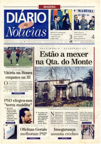 Edição do dia 13 Fevereiro 1995 da pubicação Diário de Notícias