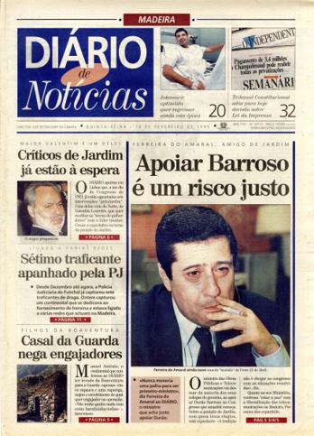 Edição do dia 16 Fevereiro 1995 da pubicação Diário de Notícias