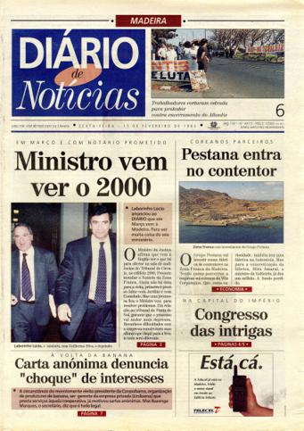 Edição do dia 17 Fevereiro 1995 da pubicação Diário de Notícias
