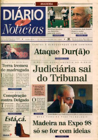 Edição do dia 19 Fevereiro 1995 da pubicação Diário de Notícias
