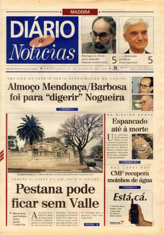 Edição do dia 21 Fevereiro 1995 da pubicação Diário de Notícias