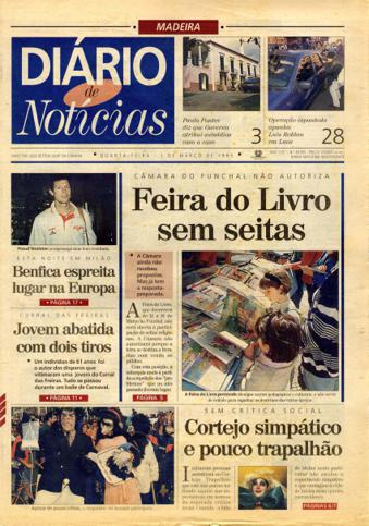 Edição do dia 1 Março 1995 da pubicação Diário de Notícias
