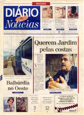 Edição do dia 12 Março 1995 da pubicação Diário de Notícias