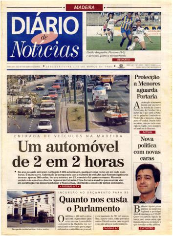 Edição do dia 13 Março 1995 da pubicação Diário de Notícias