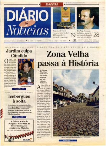 Edição do dia 15 Março 1995 da pubicação Diário de Notícias
