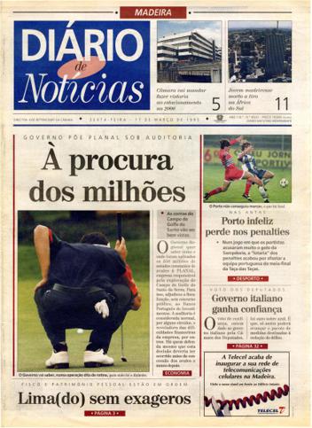 Edição do dia 17 Março 1995 da pubicação Diário de Notícias