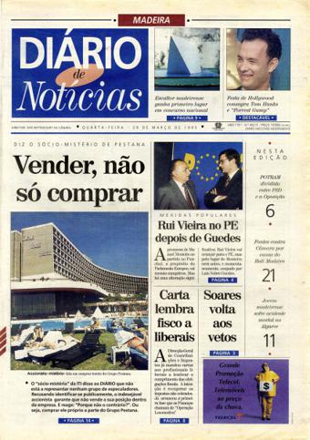 Edição do dia 29 Março 1995 da pubicação Diário de Notícias