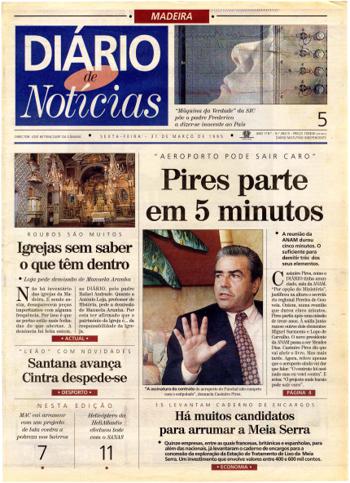 Edição do dia 31 Março 1995 da pubicação Diário de Notícias