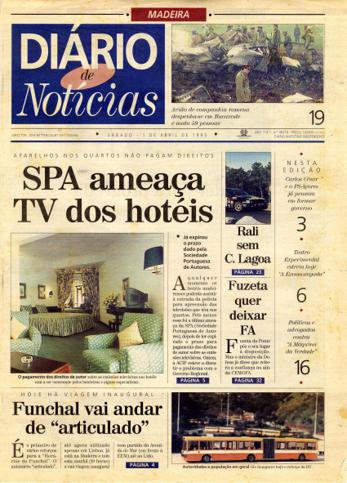 Edição do dia 1 Abril 1995 da pubicação Diário de Notícias
