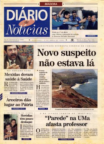 Edição do dia 2 Abril 1995 da pubicação Diário de Notícias