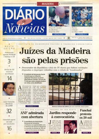 Edição do dia 4 Maio 1995 da pubicação Diário de Notícias