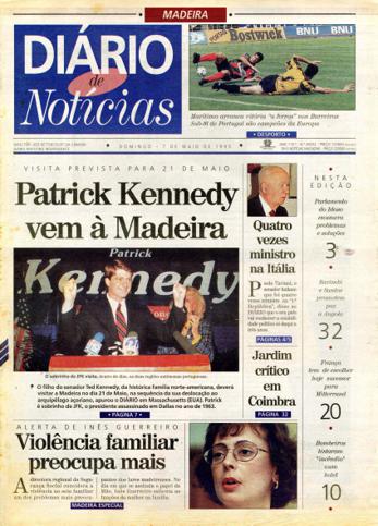 Edição do dia 7 Maio 1995 da pubicação Diário de Notícias