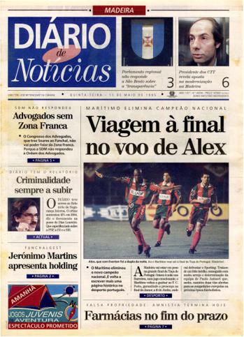 Edição do dia 11 Maio 1995 da pubicação Diário de Notícias