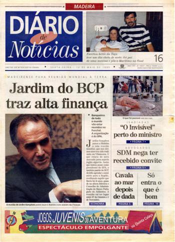 Edição do dia 12 Maio 1995 da pubicação Diário de Notícias