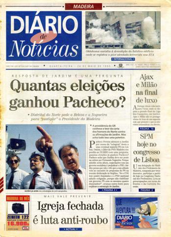 Edição do dia 24 Maio 1995 da pubicação Diário de Notícias