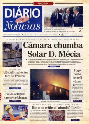 Edição do dia 31 Maio 1995 da pubicação Diário de Notícias