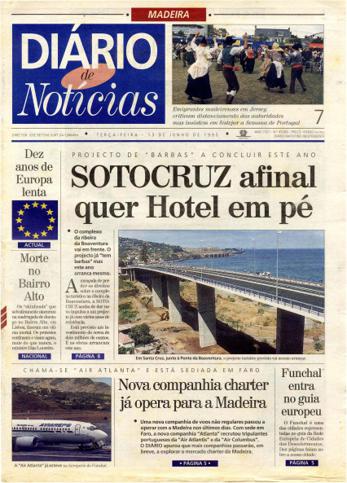 Edição do dia 13 Junho 1995 da pubicação Diário de Notícias