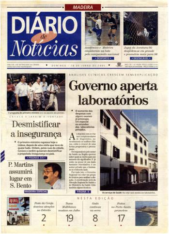 Edição do dia 18 Junho 1995 da pubicação Diário de Notícias