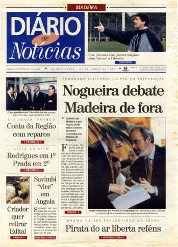 Edição do dia 22 Junho 1995 da pubicação Diário de Notícias