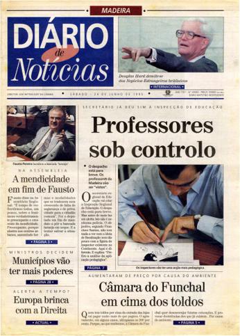 Edição do dia 24 Junho 1995 da pubicação Diário de Notícias