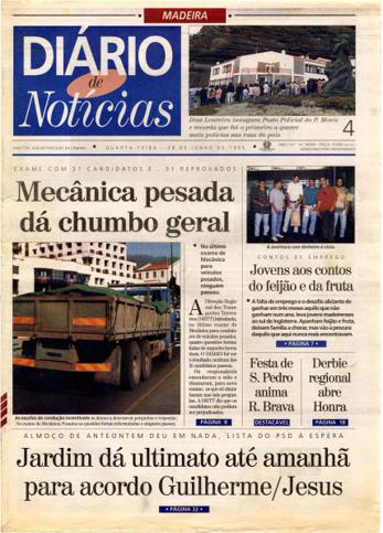 Edição do dia 28 Junho 1995 da pubicação Diário de Notícias