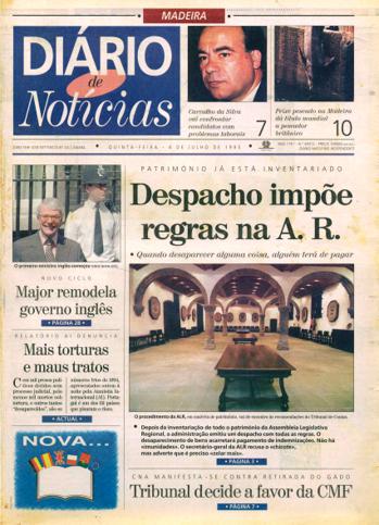 Edição do dia 6 Julho 1995 da pubicação Diário de Notícias