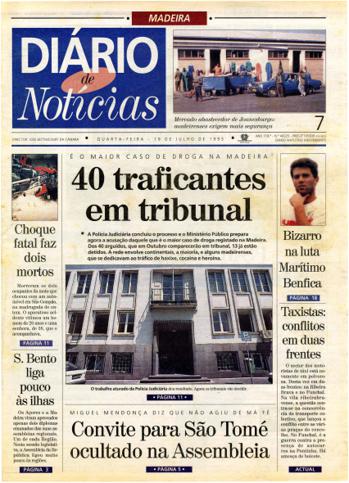 Edição do dia 19 Julho 1995 da pubicação Diário de Notícias