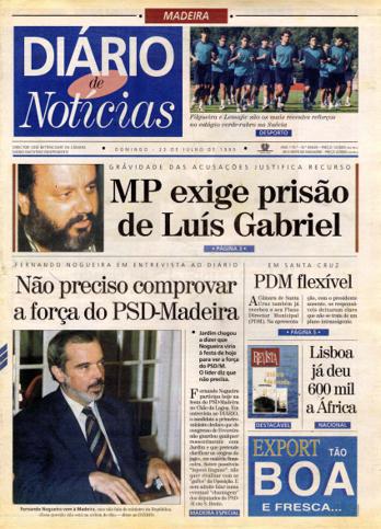 Edição do dia 23 Julho 1995 da pubicação Diário de Notícias