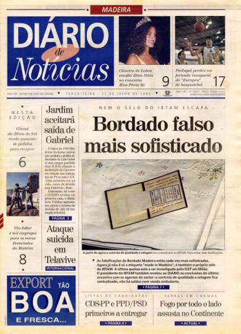 Edição do dia 25 Julho 1995 da pubicação Diário de Notícias