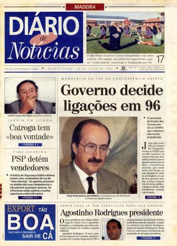 Edição do dia 26 Julho 1995 da pubicação Diário de Notícias