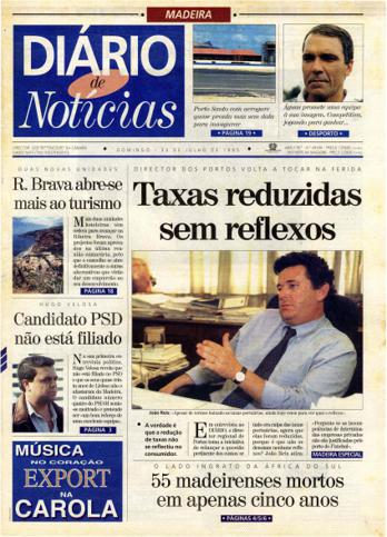 Edição do dia 30 Julho 1995 da pubicação Diário de Notícias