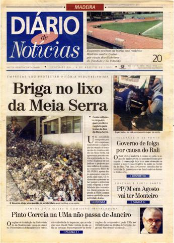 Edição do dia 4 Agosto 1995 da pubicação Diário de Notícias